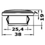 Tilly LED courtesy light for recess mounting - frontal or downward orientation